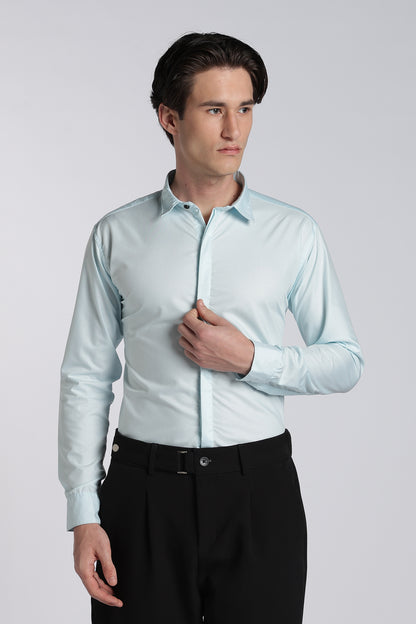 Ice Blue Classic Veil Shirt