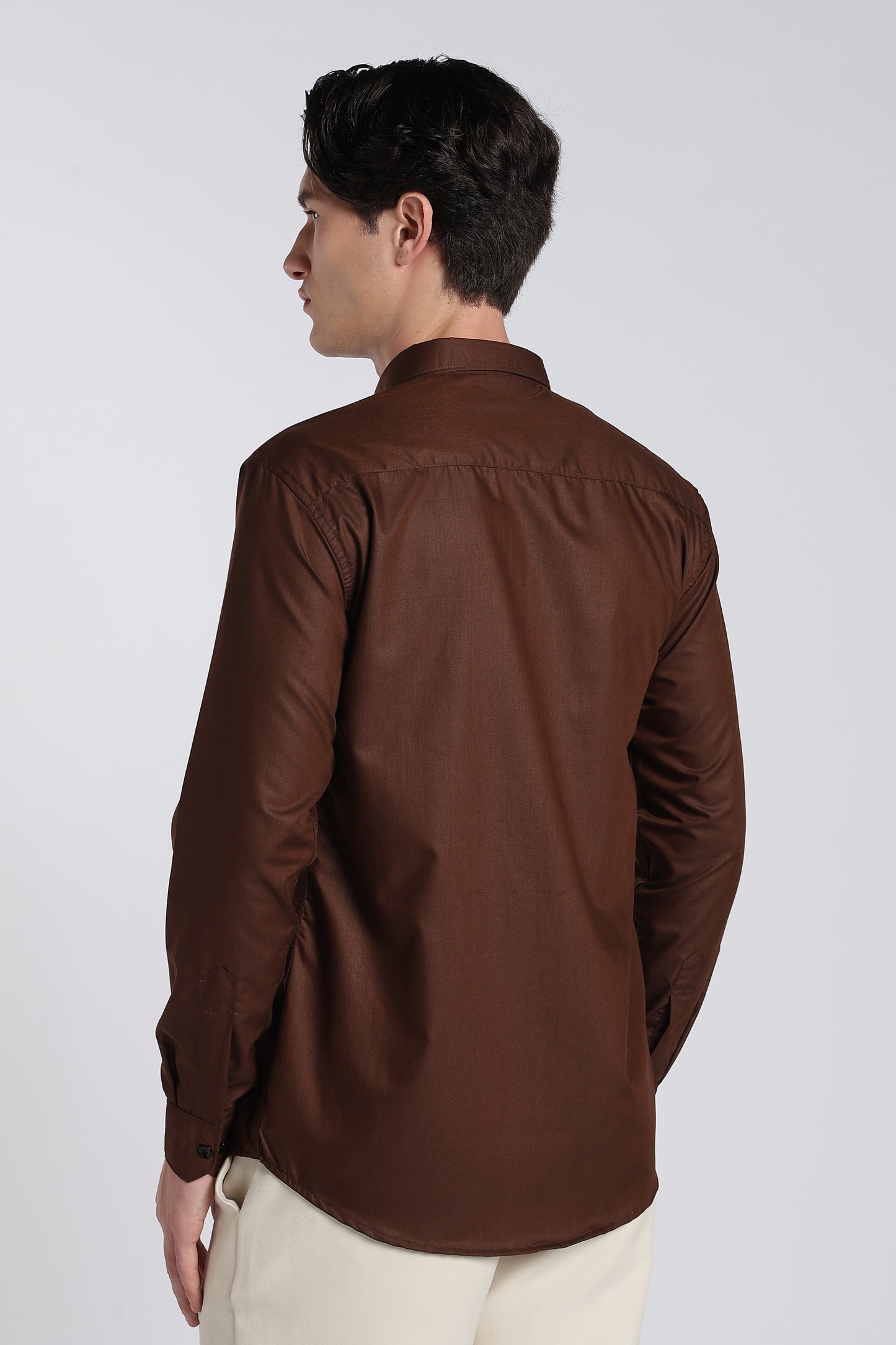 Cocoa Brown Classic Veil Shirt