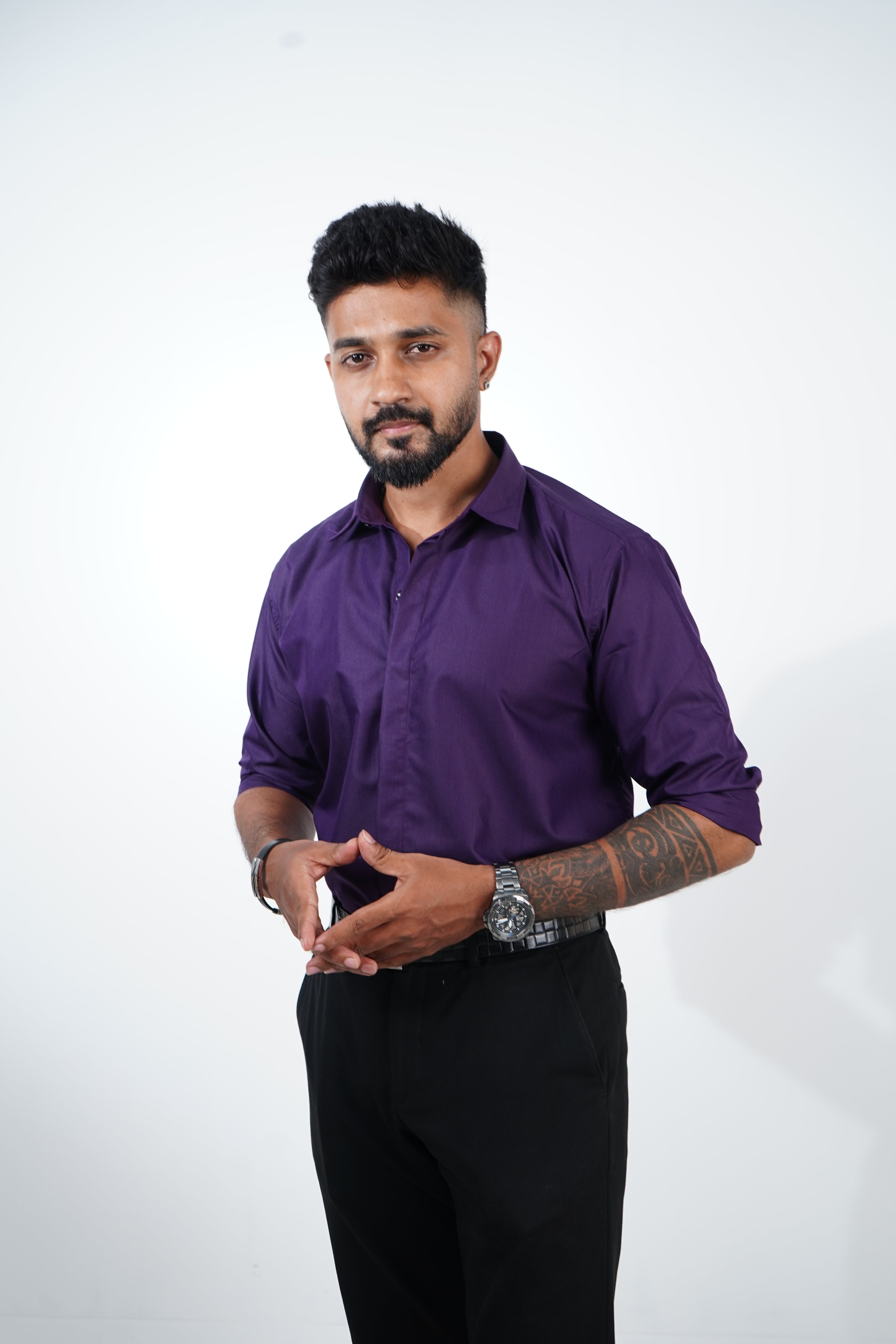 Plum Violet Classic Veil Shirt
