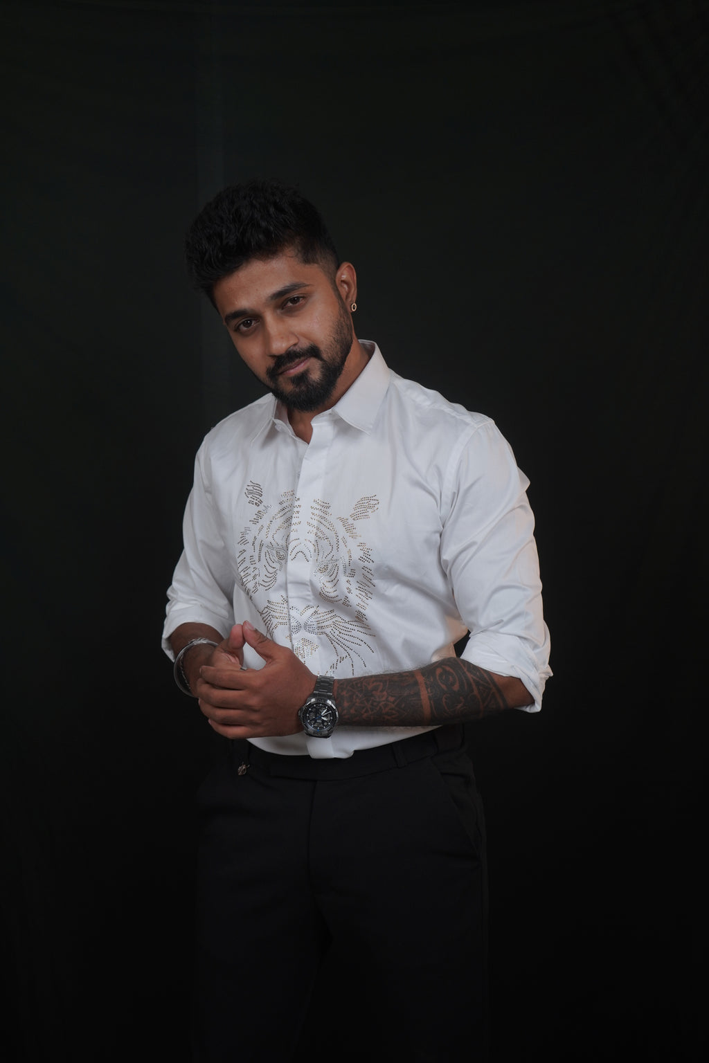 White Tiger Designer Shirt