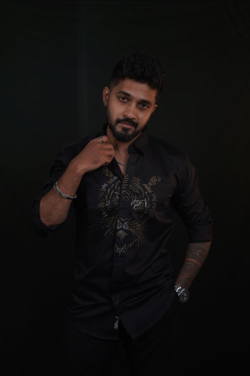 Black Tiger Designer Shirt