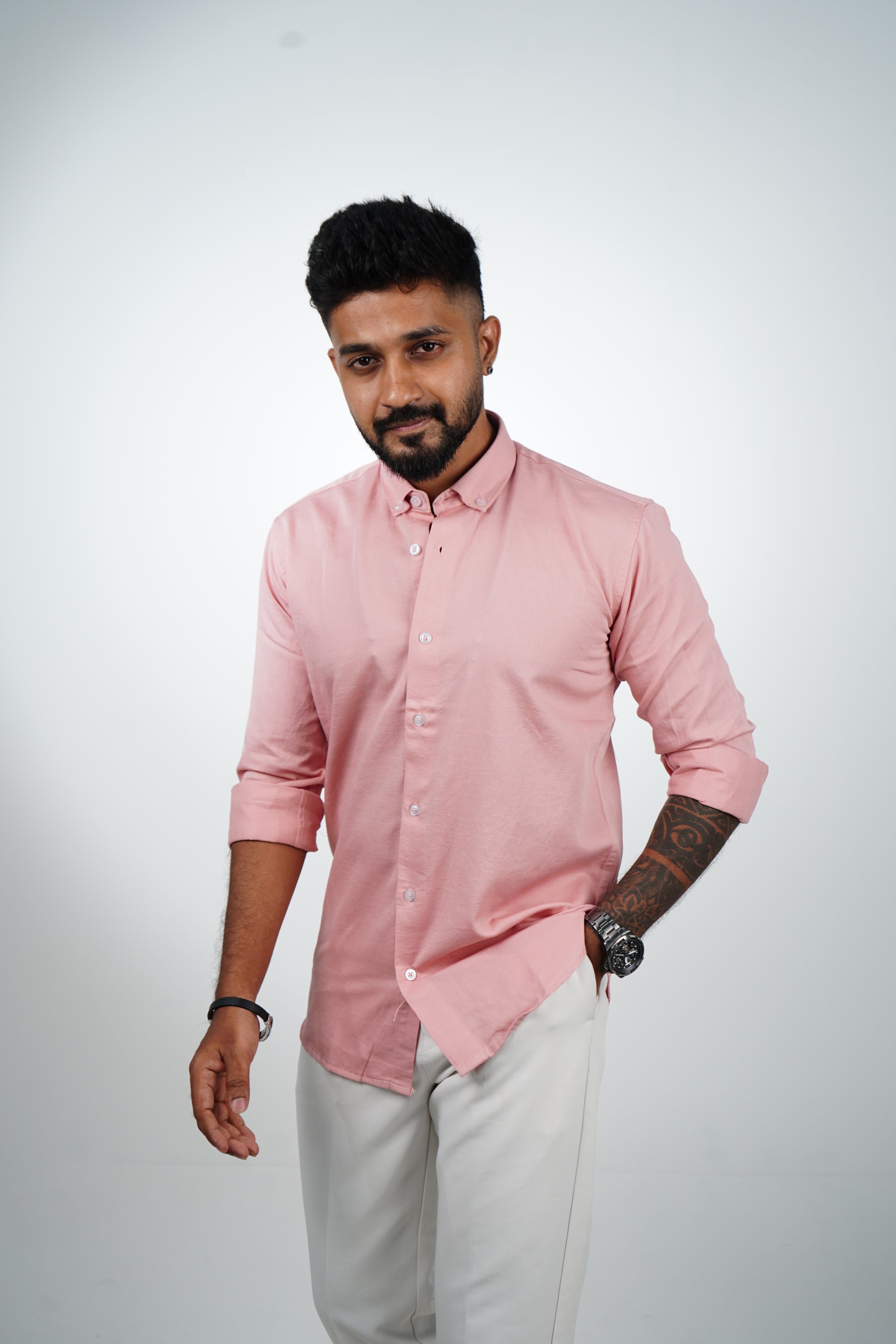 Desert Rose Vintage Linen Blend Shirt