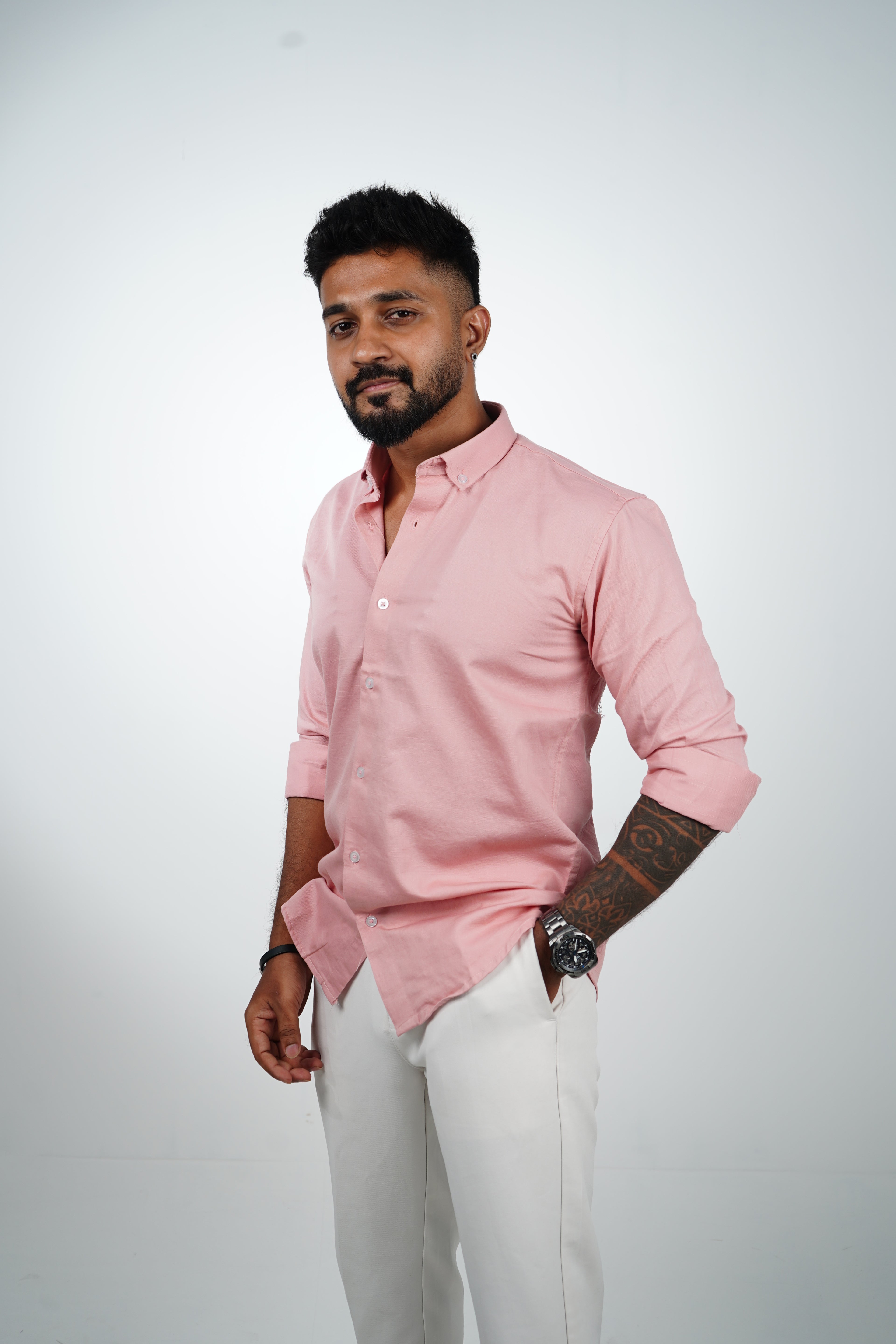 Desert Rose Vintage Linen Blend Shirt