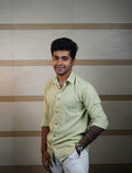 Classic Green Textured Shirt