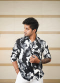 Ink Storm Retro Printed Shirt