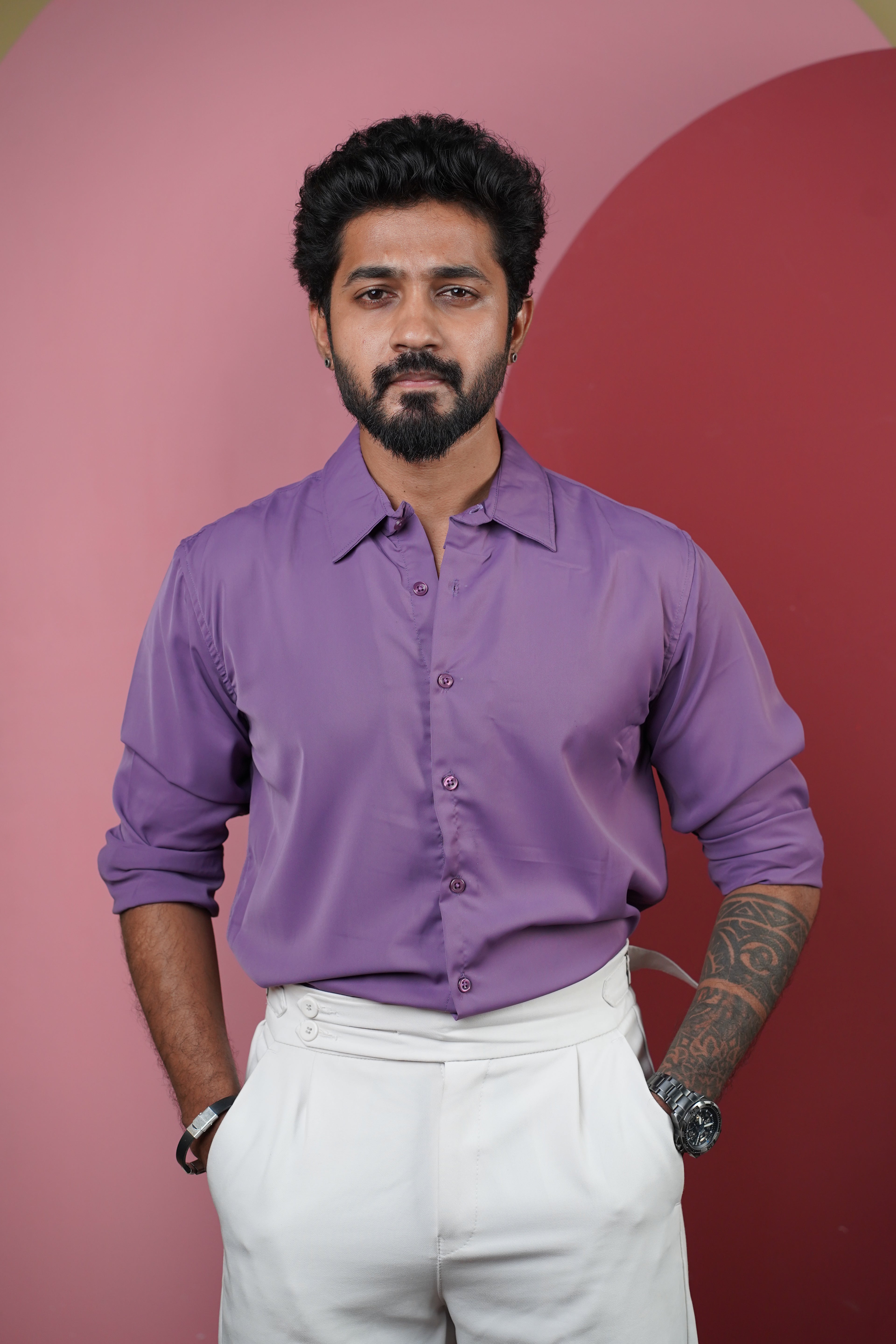 Mist Violet Wrinkle-X-Shirt