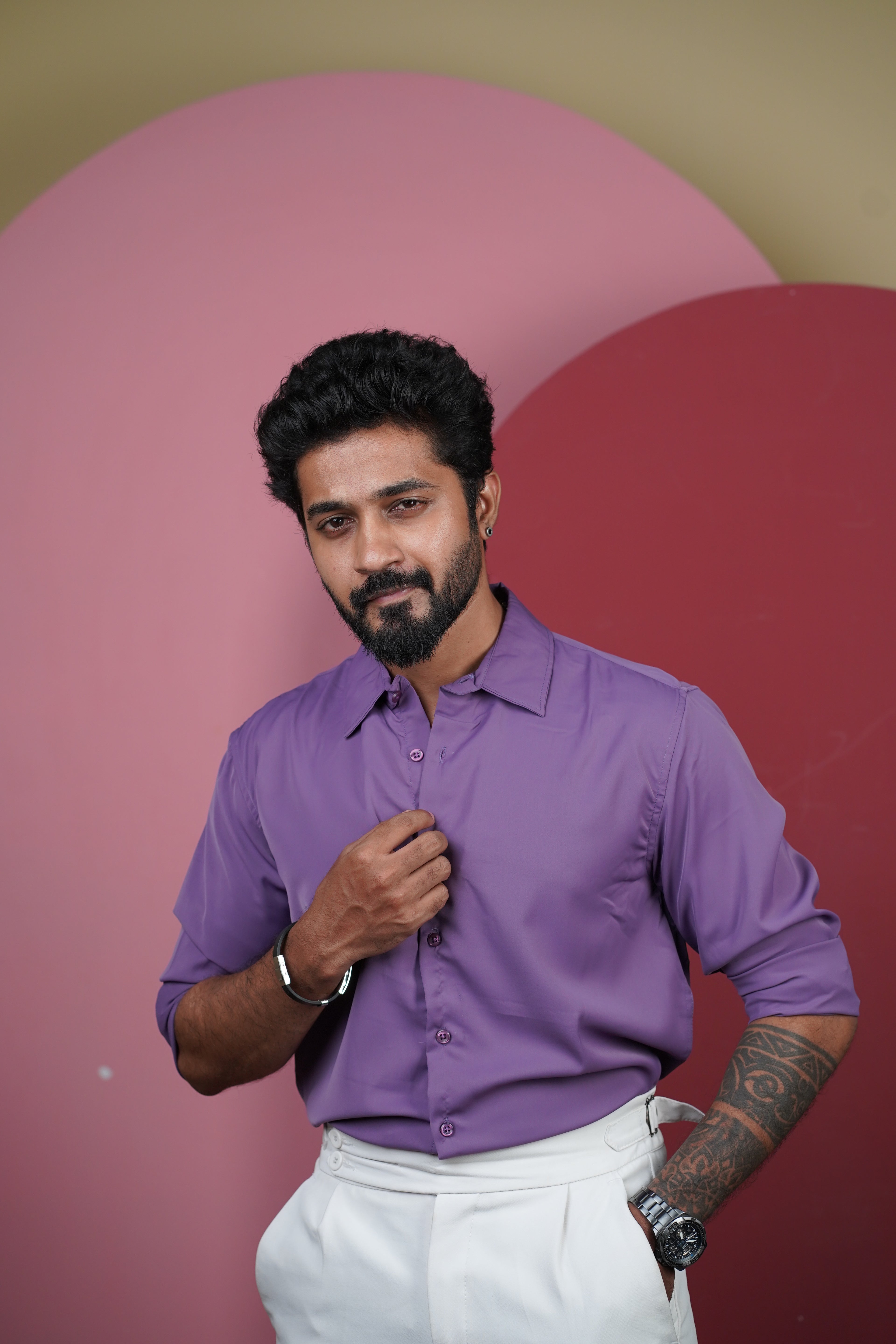 Mist Violet Wrinkle-X-Shirt