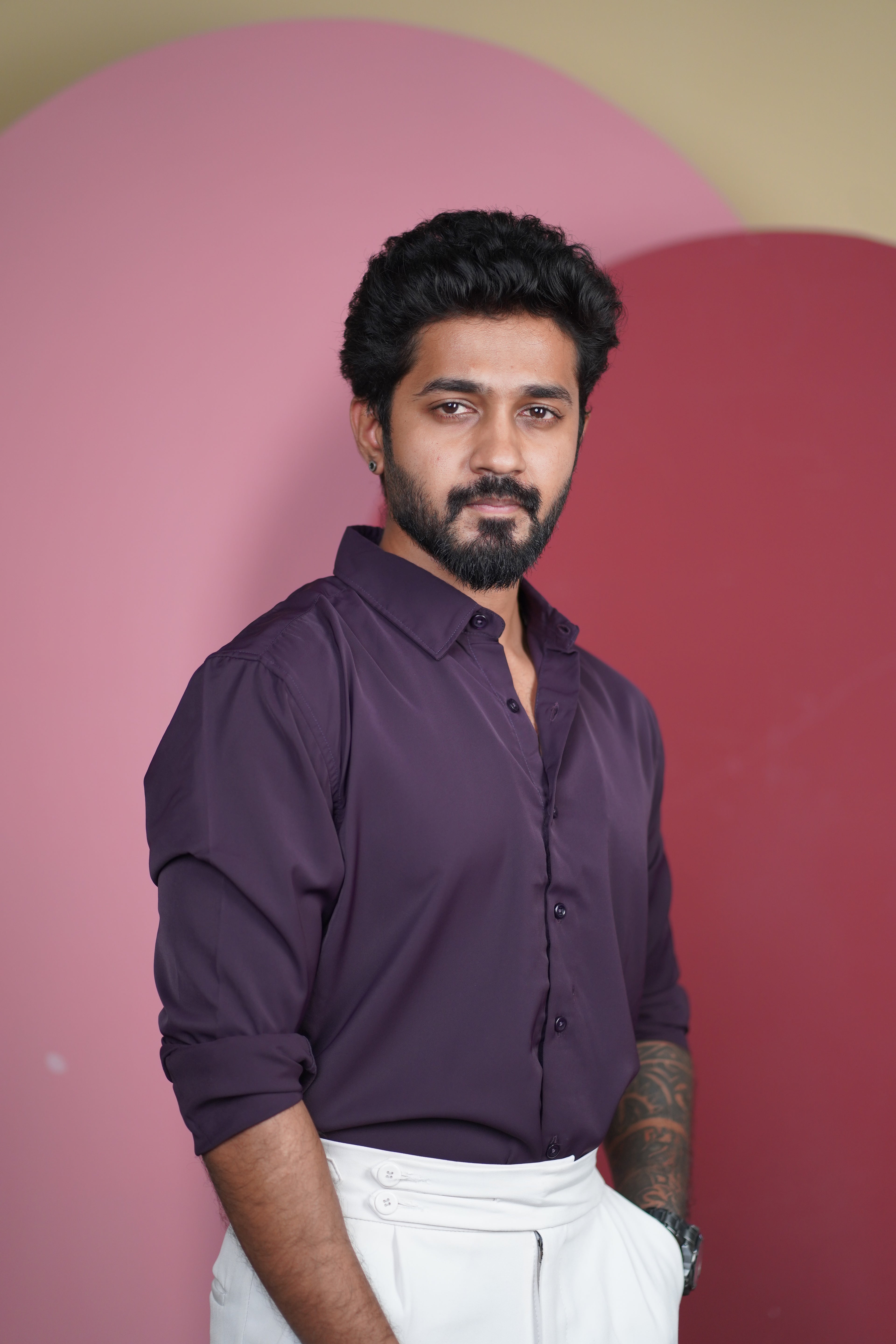 Royal Violet Wrinkle-X-Shirt