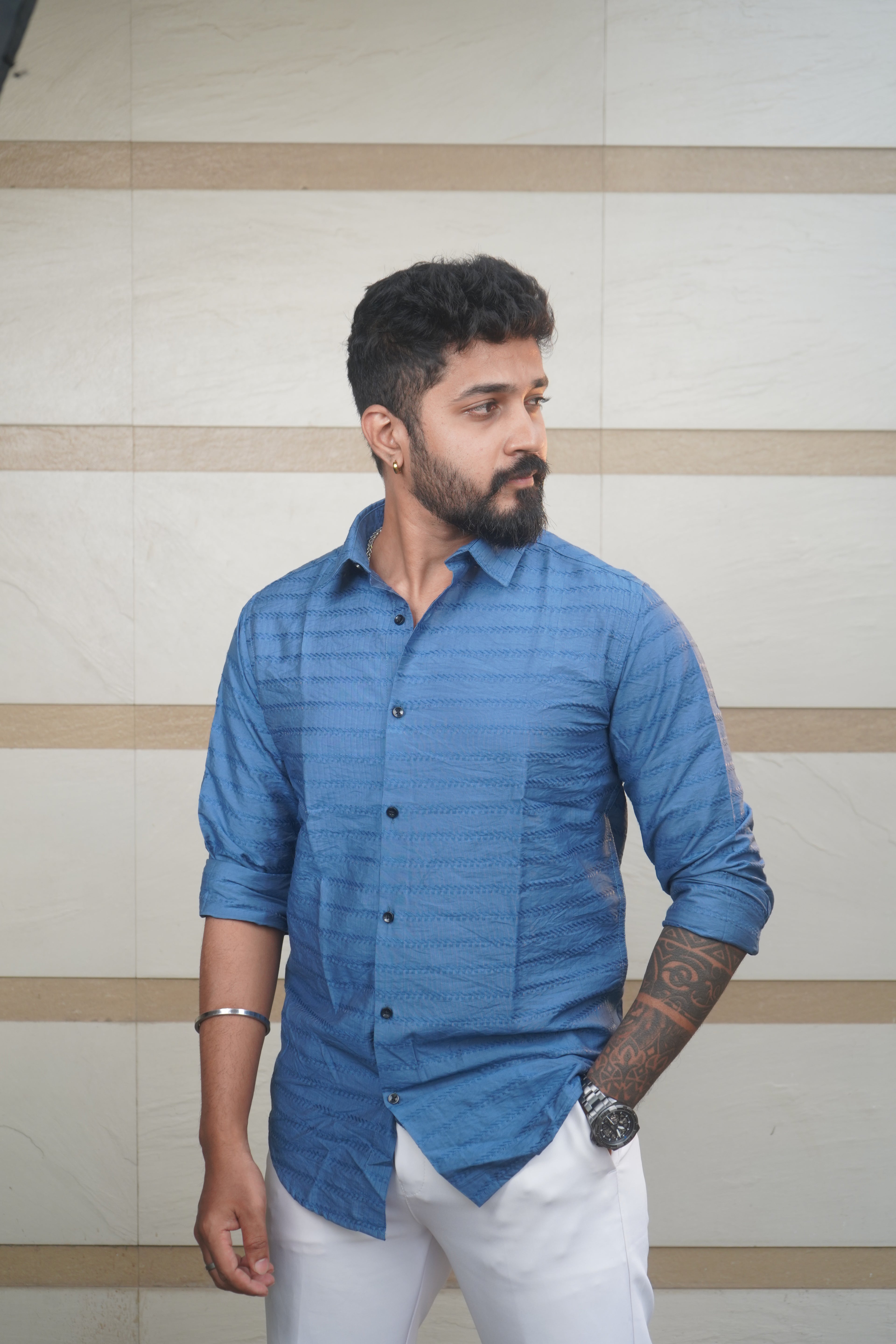 Blue Horizon Weave Shirt