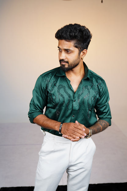 Pine Green Classic Stone Shirt