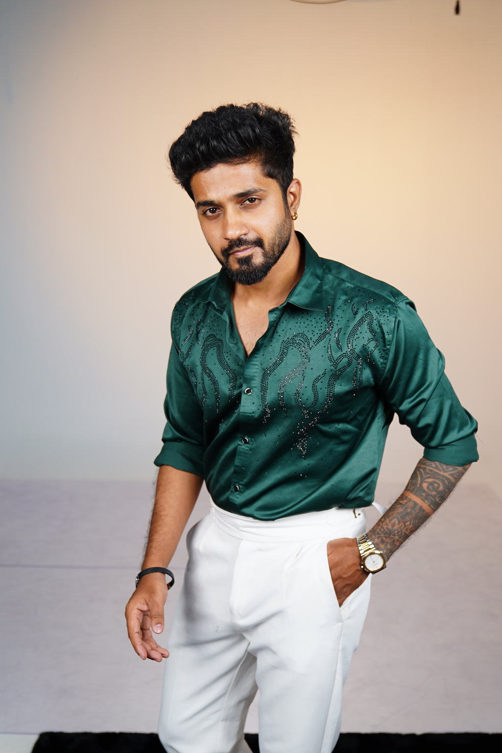 Pine Green Classic Stone Shirt