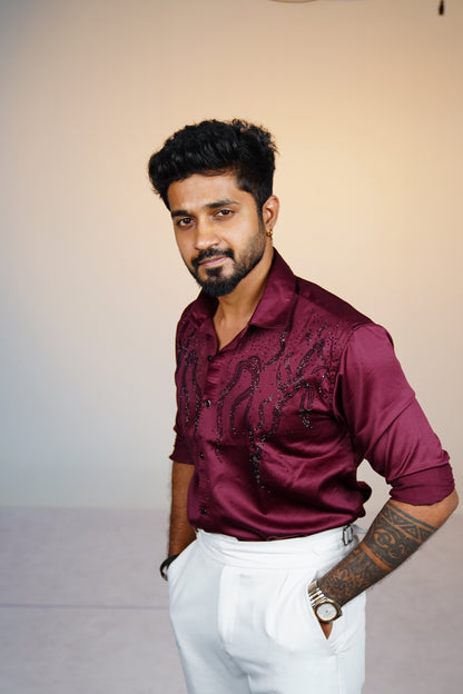Royal Red Classic Stone Shirt