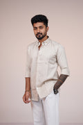 Dune Sandal Heritage Linen Blend Shirt