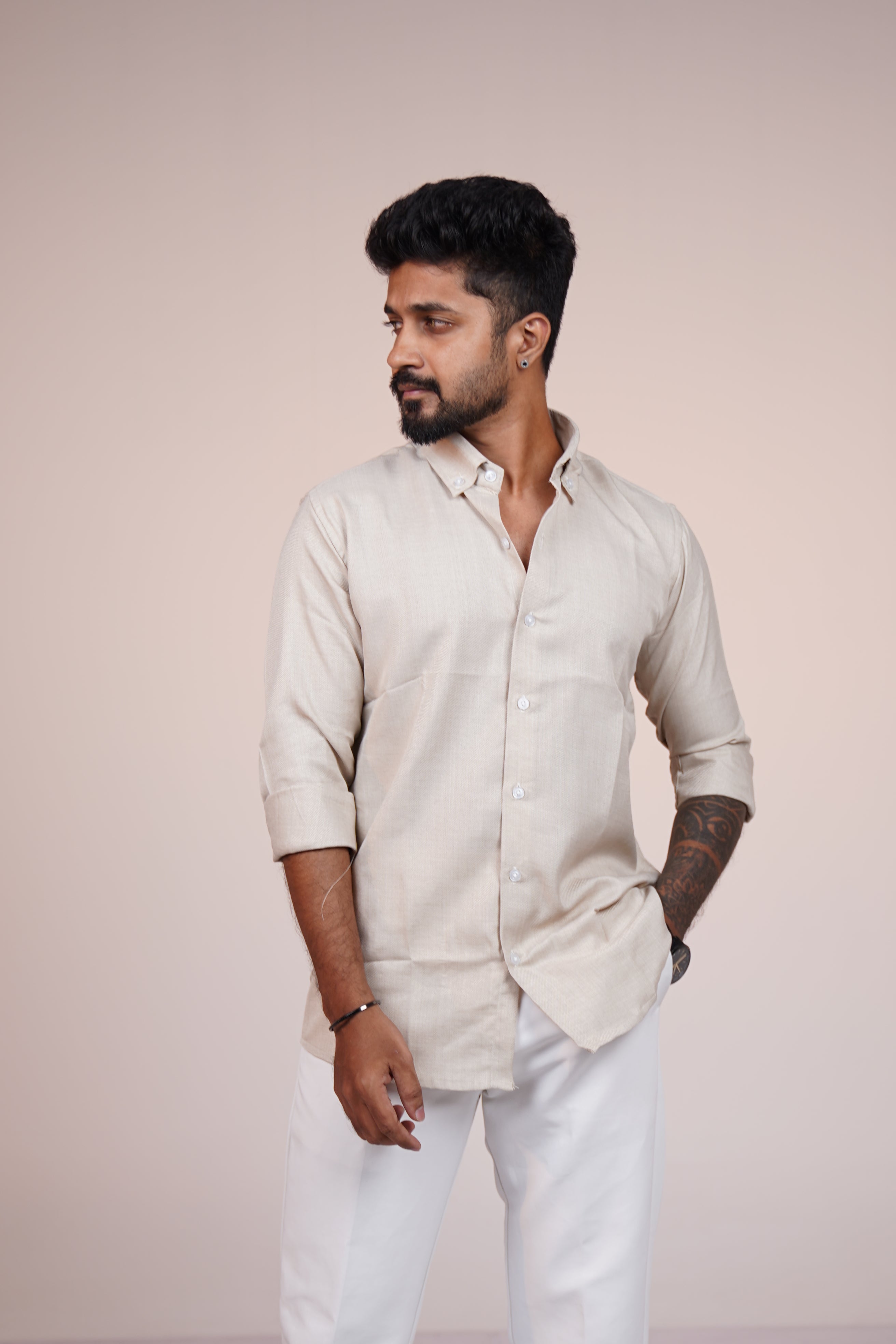 Dune Sandal Heritage Linen Blend Shirt