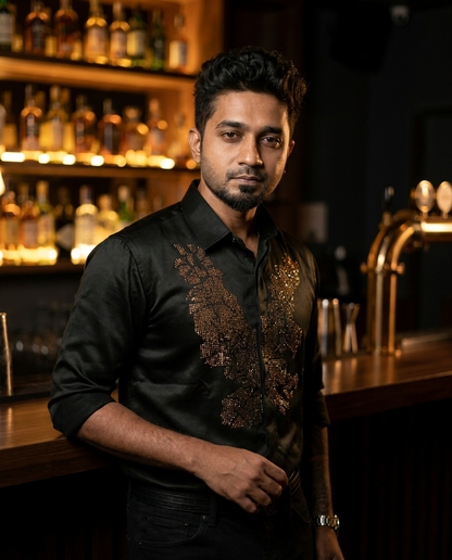 Onyx Black Apex Designer Shirt