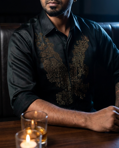 Onyx Black Apex Designer Shirt